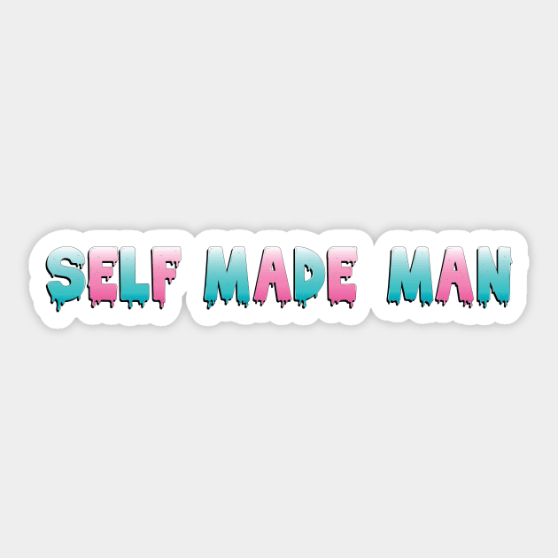 Self Made Man (black shadow) Sticker by Jaimie McCaw